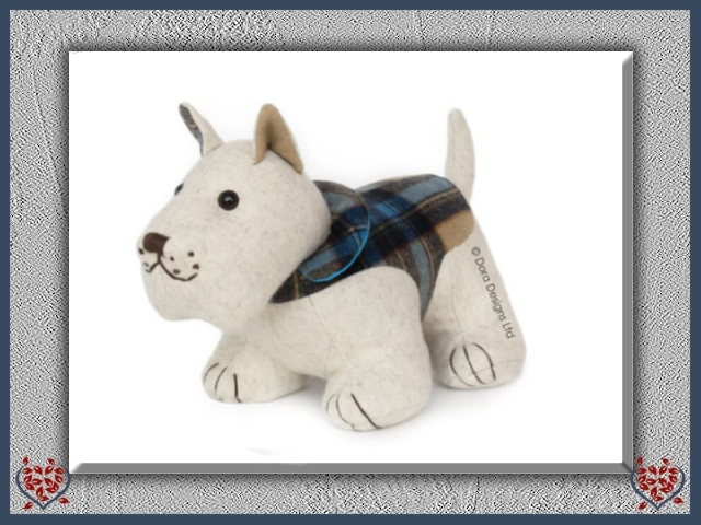 PLAID WESTIE DOORSTOP | Doorstops & Draught Excluders