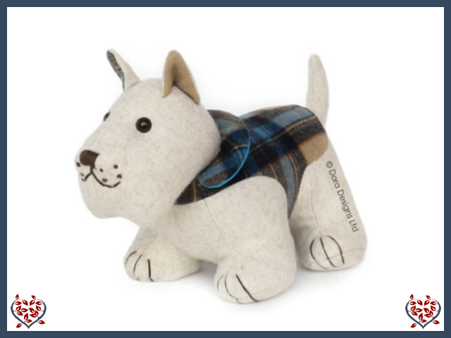 PLAID WESTIE DOORSTOP | Doorstops & Draught Excluders