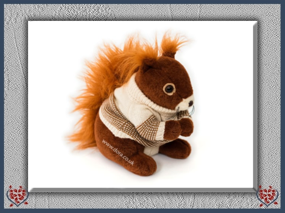 KIMBERLY RED SQUIRREL DOORSTOP | Doorstops & Draught Excluders