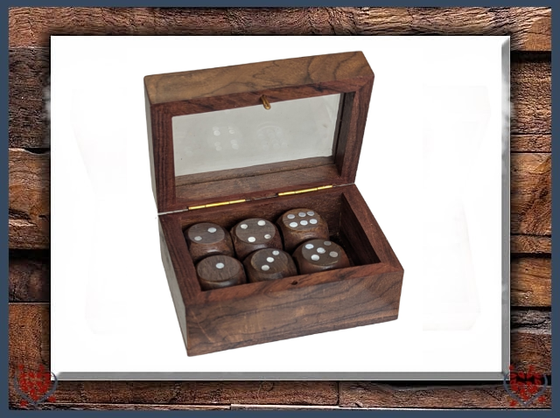 6 DICE GLASS BOX | Traditional Games