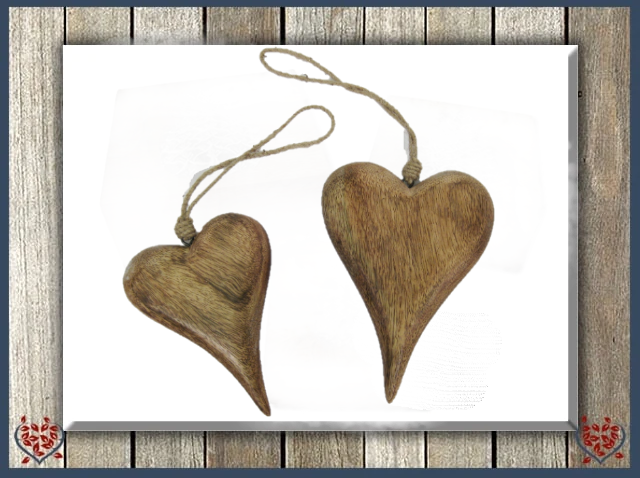 WOODEN HANGING HEART | Wooden Home Accessories