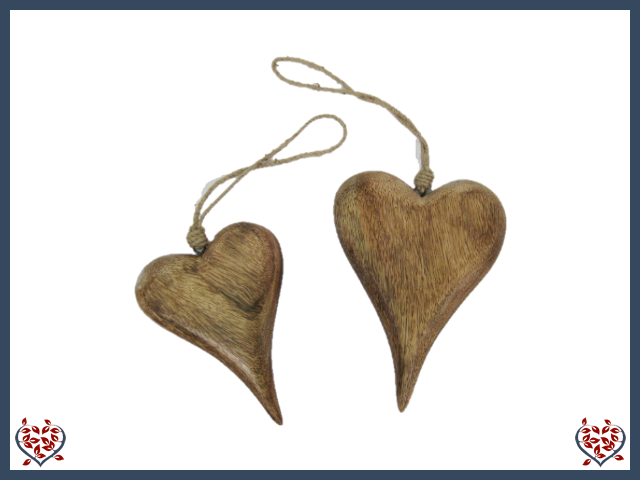 WOODEN HANGING HEART | Wooden Home Accessories