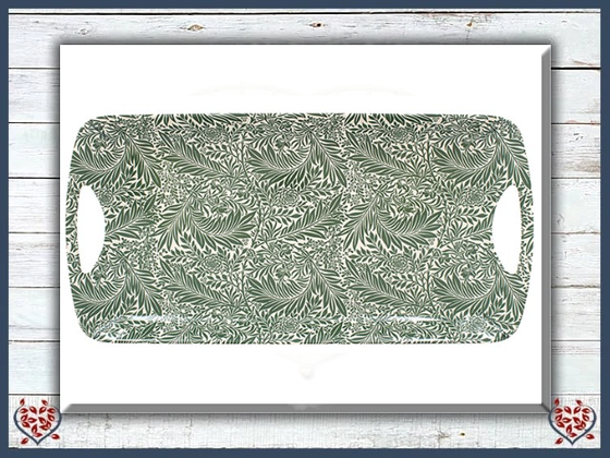 WILLIAM MORRIS LARKSPUR LEAVES SANDWICH TRAY | Kitchenware