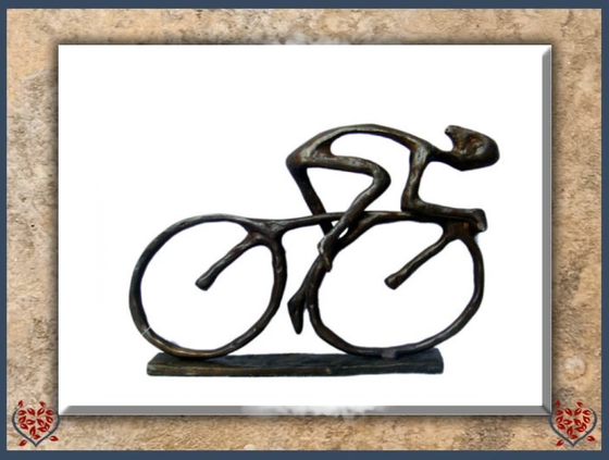 RACING CYCLIST ~ METAL FIGURINE | Figurine