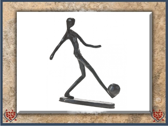 FOOTBALLER ~ METAL FIGURINE | Figurine