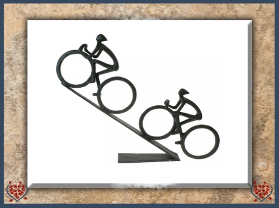 CYCLIST ~ METAL FIGURINE | Figurine