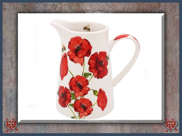 BEE-TANICAL POPPY JUG | China & Ceramics