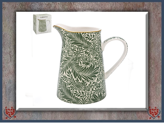 LARKSPUR LEAVES MEDIUM JUG  | Mugs