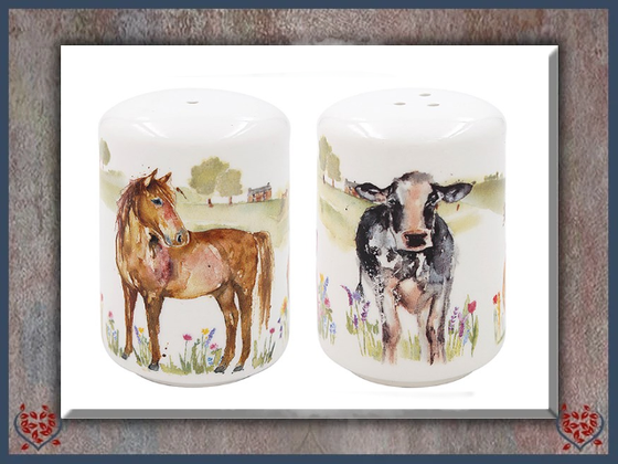 FARMYARD SALT & PEPPER | China & Ceramics