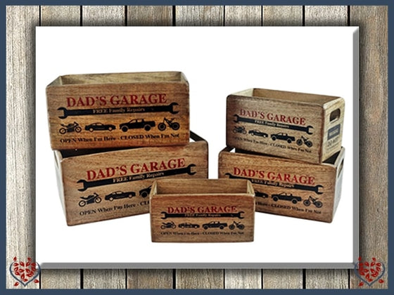 CRATE - DADS GARAGE - WOODEN BOX | Wooden Boxes & Bowls